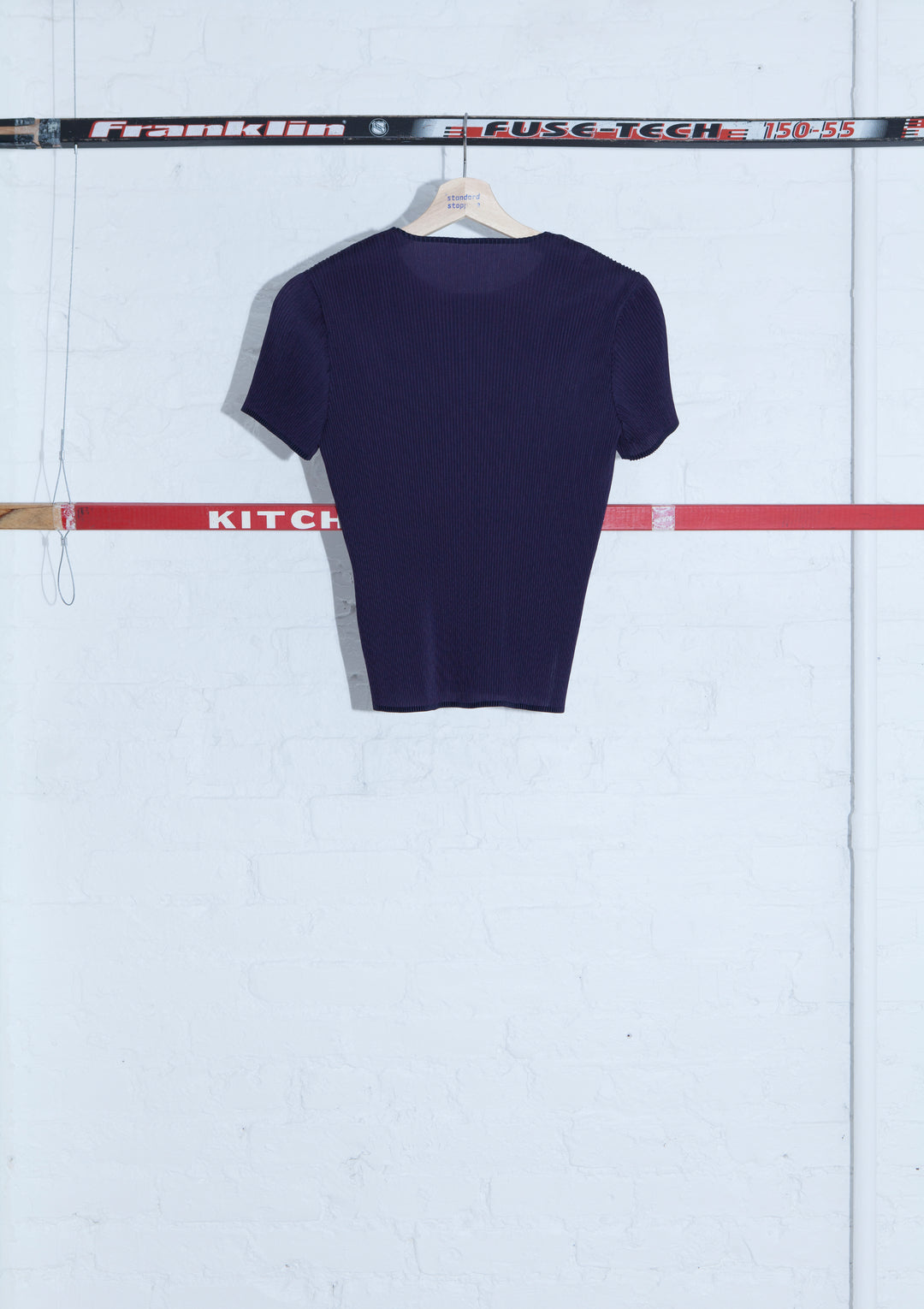 ISSEY MIYAKE FETE Pleated Short Sleeve T-Shirt