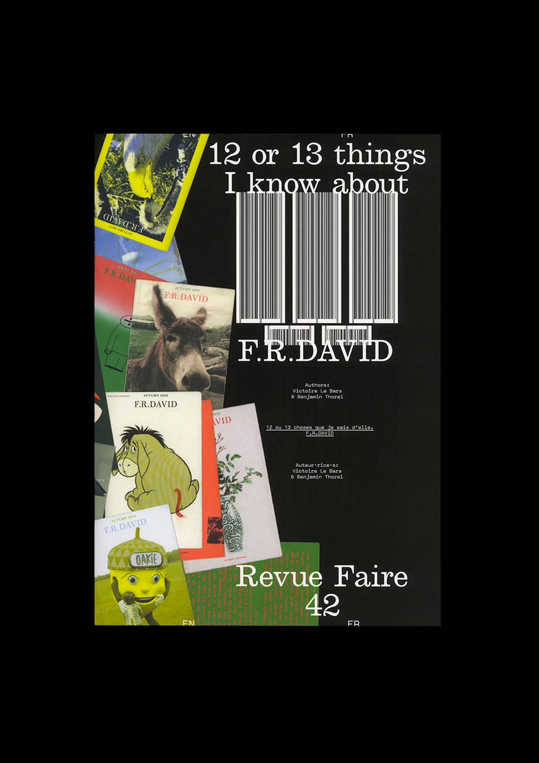 n°42 —12 ou 13 things I know about: F.R.DAVID. Authors : Victoire Le Bars and Benjamin Thorel