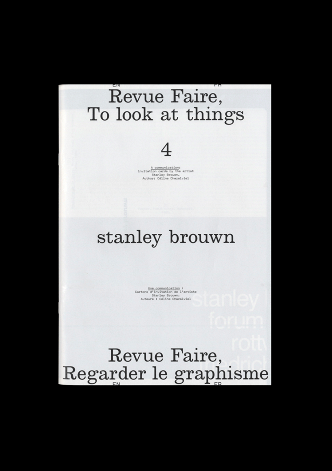 n°04 — A communication: invitation cards by the artist Stanley Brouwn.