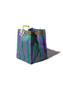 Recycled Plastic Stripe Bag - Rectangle