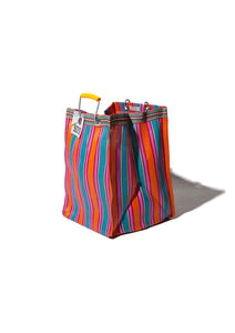 Recycled Plastic Stripe Bag - Rectangle