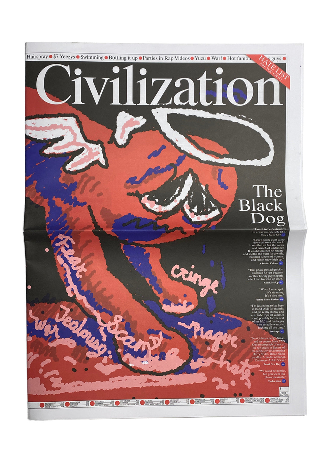 CIVILIZATION ISSUE #6: THE BLACK DOG (Out of Print, Rare)