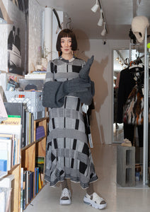 Proenza Schouler Patchwork Plaid Knit Dress